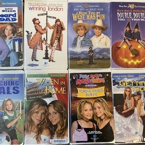 SUPER LOT OF 8 MARY-KATE & ASHLEY OLSEN VHS TAPES